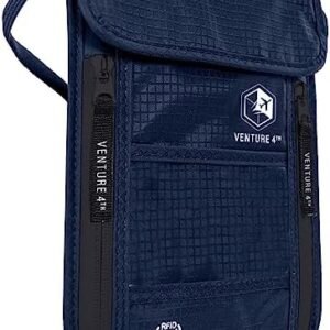 Travel Neck Wallet with RFID Blocking – Passport Holder Neck Pouch for Men and Women to Keep Documents Safe