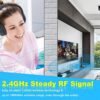 Wireless Headphones for TV Watching with Digital Optical RCA 2.4GHz RF Transmitter Charging Dock, Over Ear Headset with 3 Audio Modes, 197FT Wireless Range, 10Hrs Audio Playtime - Image 5