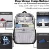 MAXTOP Deep Storage Laptop Backpack with USB Charging Port[Water Resistant] College Computer Bookbag Fits 16 Inch Laptop,Black - Image 2
