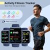 Smart Watch for Men Women Answer/Make Call, 1.8’’Fitness Tracker Watch Alexa Built-in, Sleep Heart Rate Monitor Pedometer, 2024 Smartwatch 120 Sport Modes 110 Dials, for Android iOS Phone Blue - Image 5