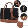 Women Travel Tote Overnight Weekender Carry On Bag With Luggage Sleeve and Shoes Compartmet - Image 5
