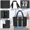 Travel Duffel Bags for Women Waterproof Weekender Overnight Bag Gym Tote Bag with Shoe Compartment and Wet Pocket Weekend Carry on Duffle Bag with USB Charging Port, Black - Image 6