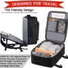Carry on Backpack, Flight Approved Extra Large Travel Backpack with USB Charge Port, TSA 15.6 Inch Anti-Theft Laptop Backpack Lightweight Daypack Business College Weekender Overnight Bag, Black - Image 4