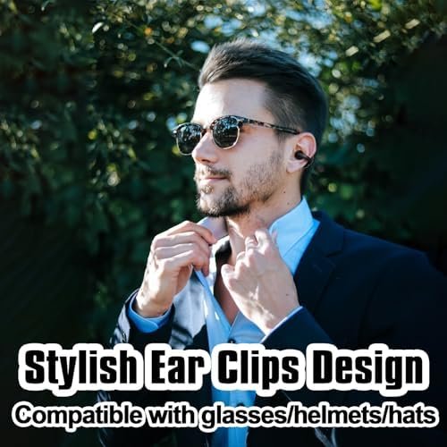 Open Ear Clips on Headphones Wireless Earbuds Bluetooth Stereo Sport Earphones with Mic Noise Canceling Lightweight Waterproof - Image 4