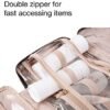 BAGSMART Large Toiletry Bag Travel Bag with Hanging Hook，Gym Bag for Women, Carry on Weekender Overnight Bag, Travel Duffel Bags with Trolley Sleeve - Image 4