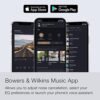 Bowers & Wilkins Px8 Over-Ear Wireless Headphones, Advanced Active Noise Cancellation, Luxurious Materials, 30-Hour Battery Life, 15-Min Quick Charging, Black - Image 7
