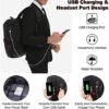 LOVEVOOK Travel Laptop Backpack Waterproof Anti Theft Backpack with Lock and USB Charging Port Large 17-17.3 Inch Computer Business Backpack for Men Women Black - Image 4