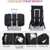 WITZMAN Carry On Travel Backpack for Men Duffle Bags Fit for 17 Inch Laptop Airline Approved Backpack and Toiletry Bag Hanging Multi-organization Bathroom Bag Water-resistant Bag - Image 4
