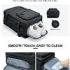 VGCUB Large Travel Backpack for Women Men, Carry on Backpack Airline Approved Gym Backpack Waterproof Business Laptop Daypack, Black Grey - Image 7