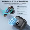 Wireless Earbuds, 2023 Bluetooth 5.3 Headphones HiFi Stereo, 40H Playtime in-Ear Earbud, Bluetooth Earbuds with LED Power Display, IP7 Waterproof Wireless Earphones Sport Headset for Android iOS - Image 3