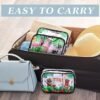 Capoda 6 Pcs Hawaiian Clear Toiletry Bags Transparent Aloha Cosmetic Bag Hello Summer Makeup Bag Waterproof PVC Tiki Beach Travel Pouch for Men Women Business Bathroom Organizer, 6 Styles - Image 7