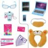 ZITA ELEMENT 22 Pcs 18 Inch Boy Doll Clothes Suitcase Set for 19 Inch Boy Doll Accessories Travel Carrier Storage, Including Suitcase Pillow Blindfold Sunglasses Camera Computer - Image 7