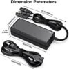 3 in 1 Replacement Charger for 2A 42v/36v 3 Claw (8mm/12mm) Female Port (5.5mm*2.5mm Universal 2.1mm) for, Jetson, Razor, Swagtron, Bird, Gotrax, Segway - Image 4