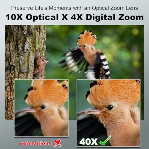 64MP Digital Cameras for Photography & Video, 40 X Zoom Vlogging Camera for YouTube with WiFi & App Control, Flash & HDMI Output, 32GB SD Card(2 Batteries) - Image 3