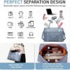 FIORETTO Womens Travel Duffle Bag Weekend Overnight Bags with Trolley Sleeve & Wet Pocket, Carry On Tote Bag with Removable Strap Sports Gym Bag Hospital Holdalls for Women - Image 3