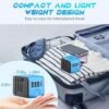 Universal Travel Adapter, International Travel Plugs Worldwide with 3 USB + 1 Type C Ports European Power Adapter, Smart AC Outlet Wall Charger for Us to EU UK AUS Ireland Asia (Type C/G/A/I)-Blue - Image 4