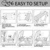 Toddler Airplane Bed for Toddler Airplane Seat Extender for Kids Airplane Bed,Inflatable Airplane Foot Rest - Image 8
