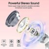 Wireless Earbuds, 2024 Bluetooth Headphones 5.3 HiFi Stereo Earphones, 40H Playtime in-Ear Earbud, Bluetooth Earbud with Dual Mic Call, IP7 Waterproof Earphones Sport Headset for iOS - Image 2