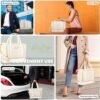 Womens Travel Weekender Bag, Travel Bag, Duffle Bag, Overnight Bag with shoe compartment, Carry on Bag - Image 8