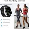 Smart Watch, Fitness Tracker with Heart Rate, SpO2 and Sleep Monitor, 42mm Swimming Waterproof Watch, Fitness Watches for Women Men, Step Tracker, Smartwatch Compatible with iOS Android Phones - Image 3