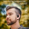 TOZO OpenEgo True Wireless Open Ear Headphone,5.3 Bluetooth Sport Earbuds with Earhooks for Long Time Playback with Digital Display, Dual Mic Clear Call Sweat-Proof for Running Workout - Image 5