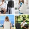 Beraliy Travel Backpack, Carry-on Backpack Airline Approved, Personal Item Bag for Women Men, Hiking Backpack, Business Work Gym Daypack Weekender Bag, Beige - Image 8