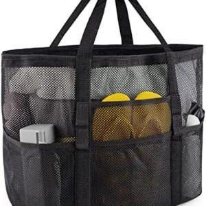 Mesh Beach Bag - Large Beach Tote Bag for Family Beach Bag for Toys & Vacation Essentials