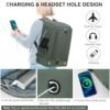 Travel Backpack for Women Man Travel Laptop Backpack 17 inch 25L MenPersonal Item Bag Airline Approved Carry On Backpack Travel bags for men carry on(Green) - Image 5