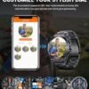 2024 Military Smart Watch for Men,50 Day Battery,IP68 Waterproof,1.43’’ AMOLED Display,123 Sport Modes,Health &Fitness Smartwatch with Heart Rate/SpO2/Sleep Monitor for Android iOS - Image 7