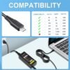 Universal 65W USB Type C Port Charger Adapter, Compatible with Lenovo Thinkpad/Yoga, Dell, Chromebook 3100, Latitude 5420, Acer, Google Series Type C Fast Charging Power - Image 4