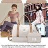 Weekender Bags for Women,Personal Item Travel Bag with Shoes Compartment,Overnight Travel Duffel Bag with Toiletry Bag - Image 7