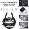 Hanke Expandable Foldable Travel Duffel Bag Collapsible Carry On Bag with Luggage Strap for Airplanes, Water Resistant Weekender Overnight Bag Fits for Men Women - Image 5
