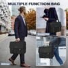 NEWHEY Messenger Bag Laptop Briefcases for Men 15.6 Inch Laptop Bag Water-resistant Computer Bag Lightweight Shoulder Handbag Satchel Bags for Work Business Travel College,Black - Image 2