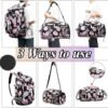 Duffle Bag Backpack with Shoes Compartment for 4-Way Waterproof travel Sport Hiking laptop - Image 8