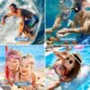 4K Waterproof Camera Underwater Camera Snorkeling 11FT with 64GB Card Dual Screens Selfie 48MP Autofocus 16X Zoom Compact Digital Camera Waterproof with 2 Batteries (Blue) - Image 5