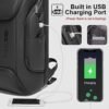 Laptop Backpack For Men,15.6Inch Computer Bag Waterproof Travel Backpack 20L Airline Approved Mens Work Backpack With USB Charging Port, Smart Weekender Carry On Backpack for Office,Business-Black - Image 3