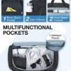 Duffle Bag for Travel,BAGSMART Carry on Weekender Overnight Bag,Travel Duffel Bag with Toiletry Bag,Shoe Bag, Black-65L - Image 3