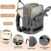 Large Travel Backpack for Women, 40L Carry On Backpack Airline Flight Approved with USB Charging Port Shoes Compartment, Personal Luggage Backpack Casual Daypack 15.6 Inch Laptop Backpack - Image 5