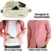 Boxiki Travel Beige Money Belt with RFID Sleeves Set - Secure Travel Pouch and RFID Card Holder to Protect Cash, Credit Cards and Travel Documents for Men and Women - Image 5