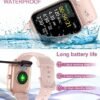 Smart Watch for Men Women with Bluetooth Call,Alexa Built-in,1.8" DIY Dial Fitness Tracker with Heart Rate Blood Oxygen Sleep Monitor 100 Sports Modes IP68 Waterproof Smartwatch for Android iOS(Black) - Image 6