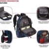SwissGear 5358 USB ScanSmart Laptop Backpack, Blue/Black, Large - Image 4