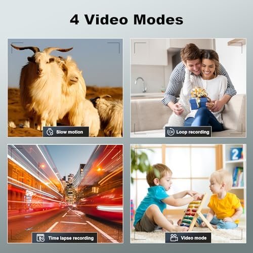 64MP Digital Cameras for Photography & Video, 40 X Zoom Vlogging Camera for YouTube with WiFi & App Control, Flash & HDMI Output, 32GB SD Card(2 Batteries) - Image 6