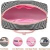 Weekender Bags for Women, Large Overnight Bag Canvas Travel Duffel Bag Carry On Tote with Shoe Compartment 21" 3Pcs Set - Image 6