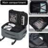ECOHUB 16'' Travel Backpack Carry On Underseat Airline Approved Personal Item Travel Bag with Multi-Pockets Laptop Backpack Casual Daypack Small Backpack Lightweight for Women Men, Grey - Image 5