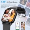 Smart Watch for Men/Women with Bluetooth Call and Message Reminder, Fitness Watch 1.85" HD Touch Screen, Heart Rate/Sleep/Blood Oxygen/Steps Monitor, 112+ Sport Mode, Activity Trackers for Android iOS - Image 5