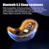 Active Noise Canceling Sleep Headphones,Invisible Sleep Earbuds Wireless Bluetooth,Sleep Earbuds for Side Sleepers,Sleep Headphones,Bluetooth 5.3,for Sleeping,Driving,Cycling,Glacier -White - Image 2