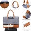 Sucipi Weekender Bags for Women Canvas Travel Duffle Bag with Shoe Compartment Overnight Bag Carry on Gym Duffel with Toiletry Bag for Traveling Weekend Hospital Bags for Labor and Delivery - Image 5