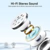 Wireless Earbuds, Bluetooth 5.3 Headphones 40Hrs Playtime Deep Bass Stereo in-Ear Earbud, LED Power Display, Call Noise Canceling Headphones with Mic, IP7 Waterproof Earphones for iPhone Android - Image 5