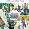 FIORETTO Womens Travel Duffle Bag Weekend Overnight Bags with Trolley Sleeve & Wet Pocket, Carry On Tote Bag with Removable Strap Sports Gym Bag Hospital Holdalls for Women - Image 6