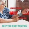 LEYGUAR Wrist Blood Pressure Monitor for Home Use, Accurate Digital BP Cuff Machine, 99 Readings Memories for 2 Users, Large Display for Easy Reading, Comfy Adjustable Cuff and Portable Carrying Bag - Image 4